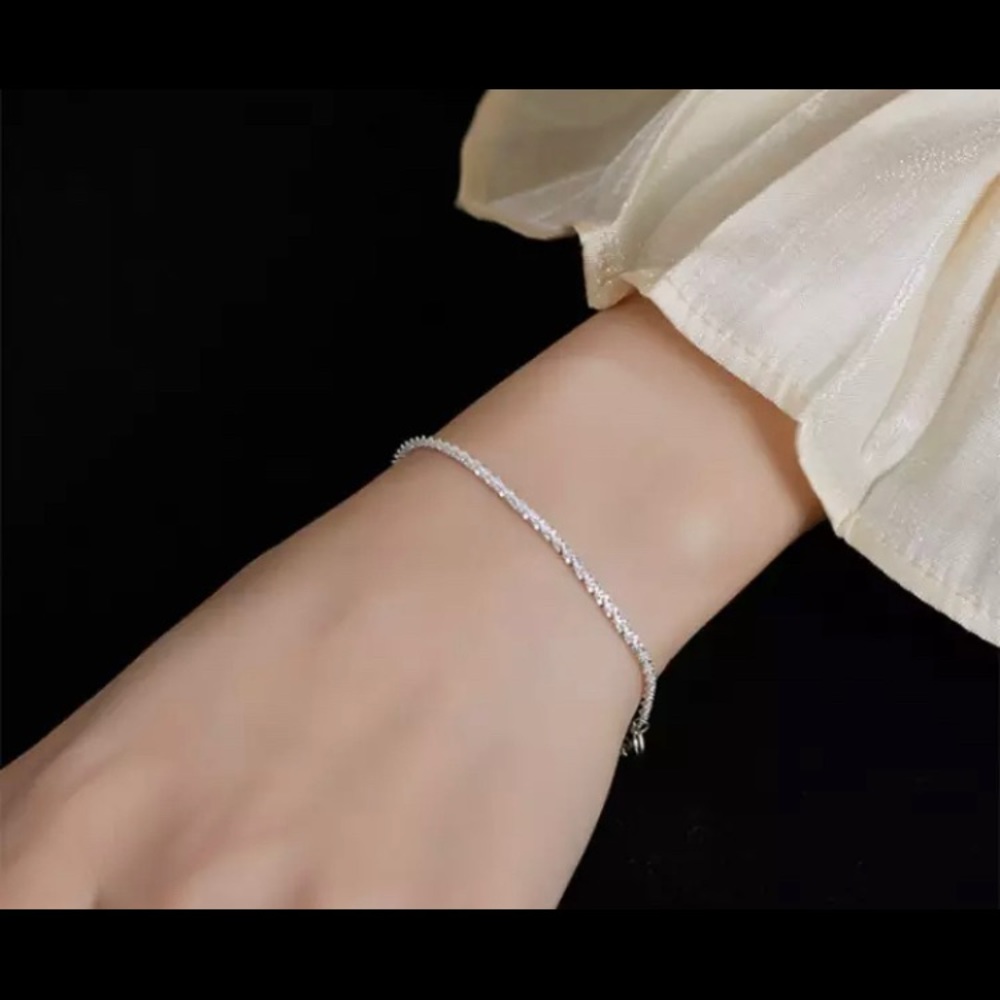 Sterling Shiny Rope Bracelet - Picture 2 of 3
